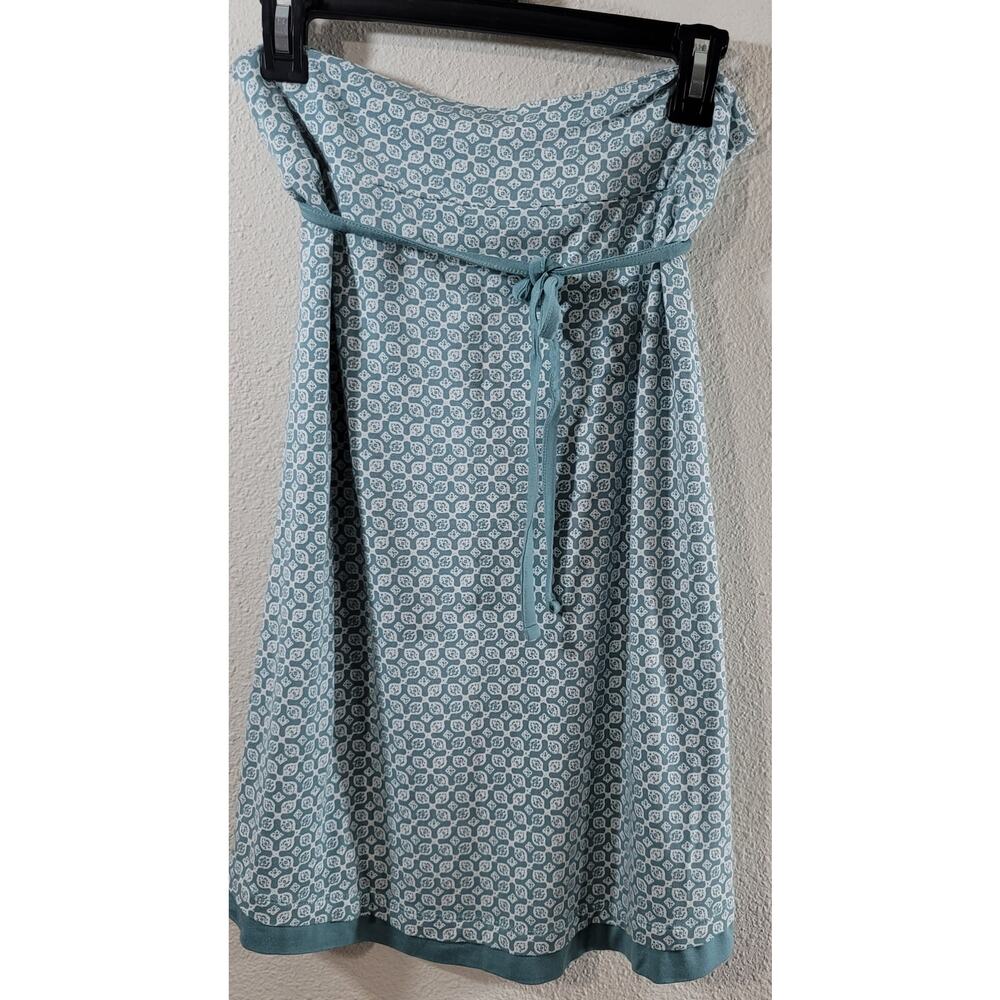Tom Tailor Green White Floral Print A Line Mini Skirt 40 Small Lightweight Soft